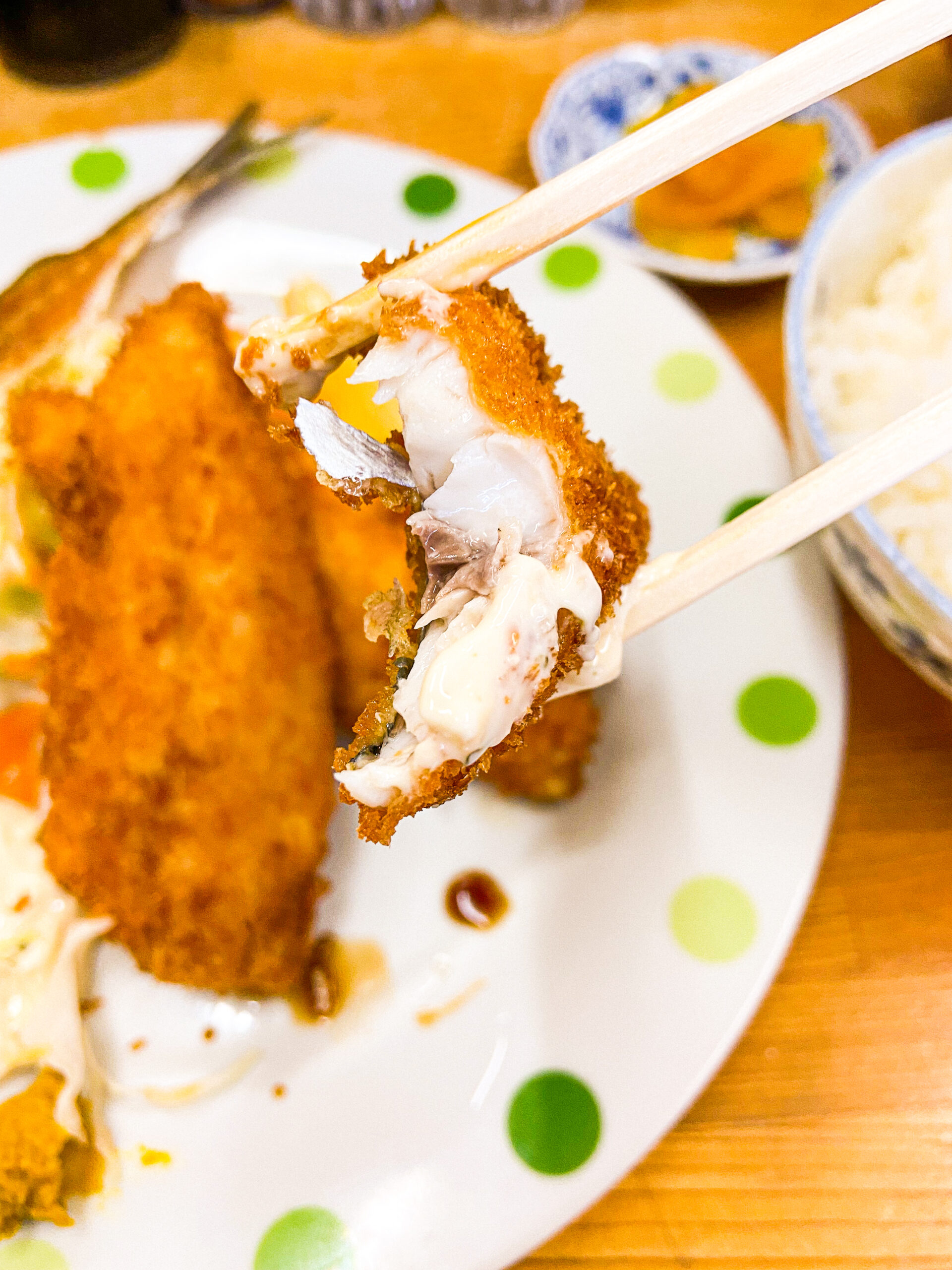 沼津港の「せきの」のきせきのアジフライ定食