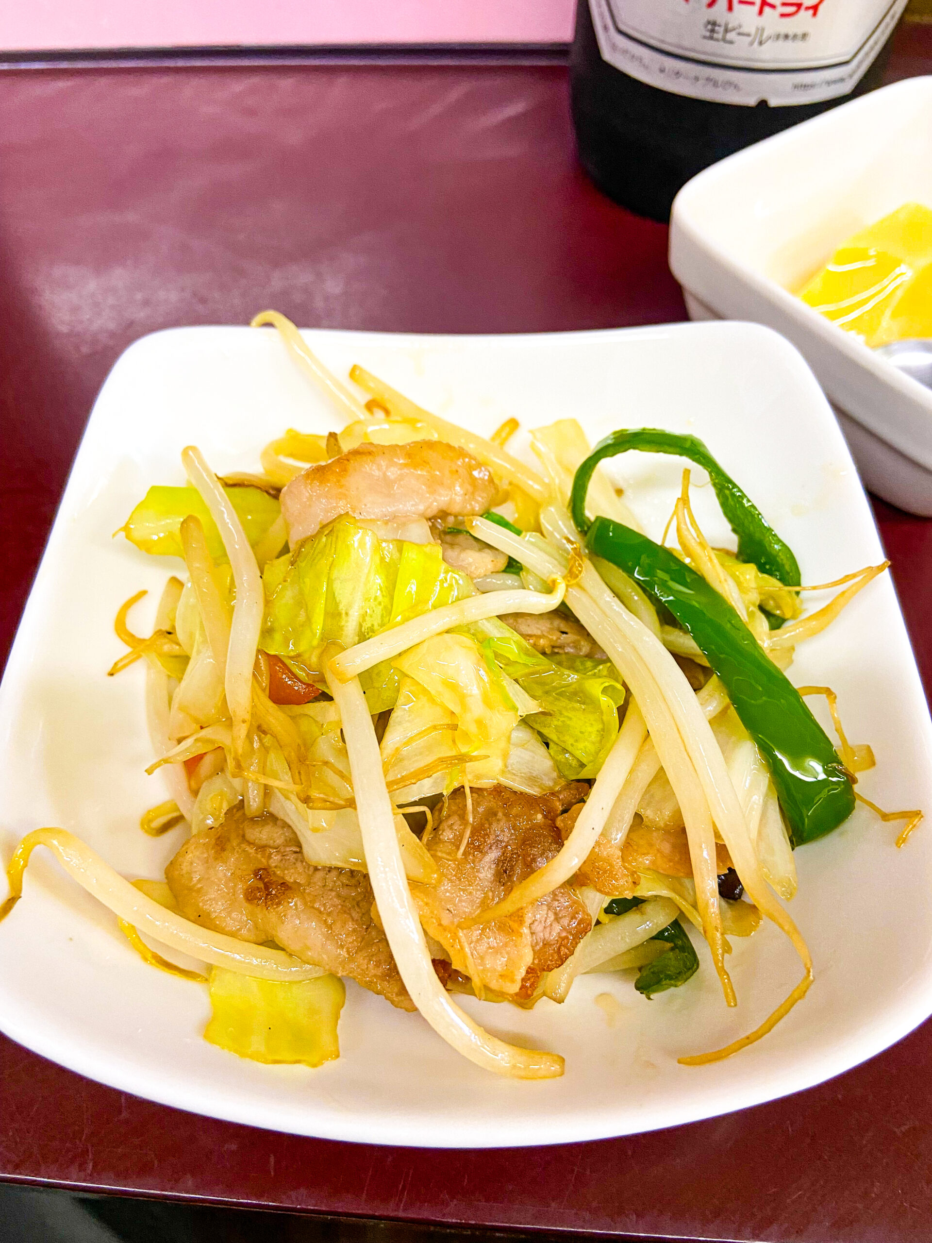 三光楼食堂の野菜炒め