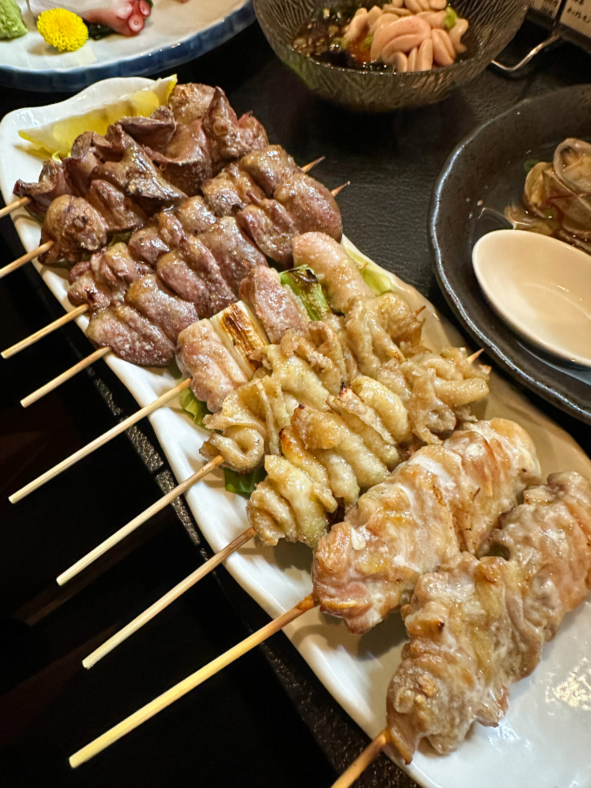 沼津の串家七兆 焼き鳥 盛り合わせ