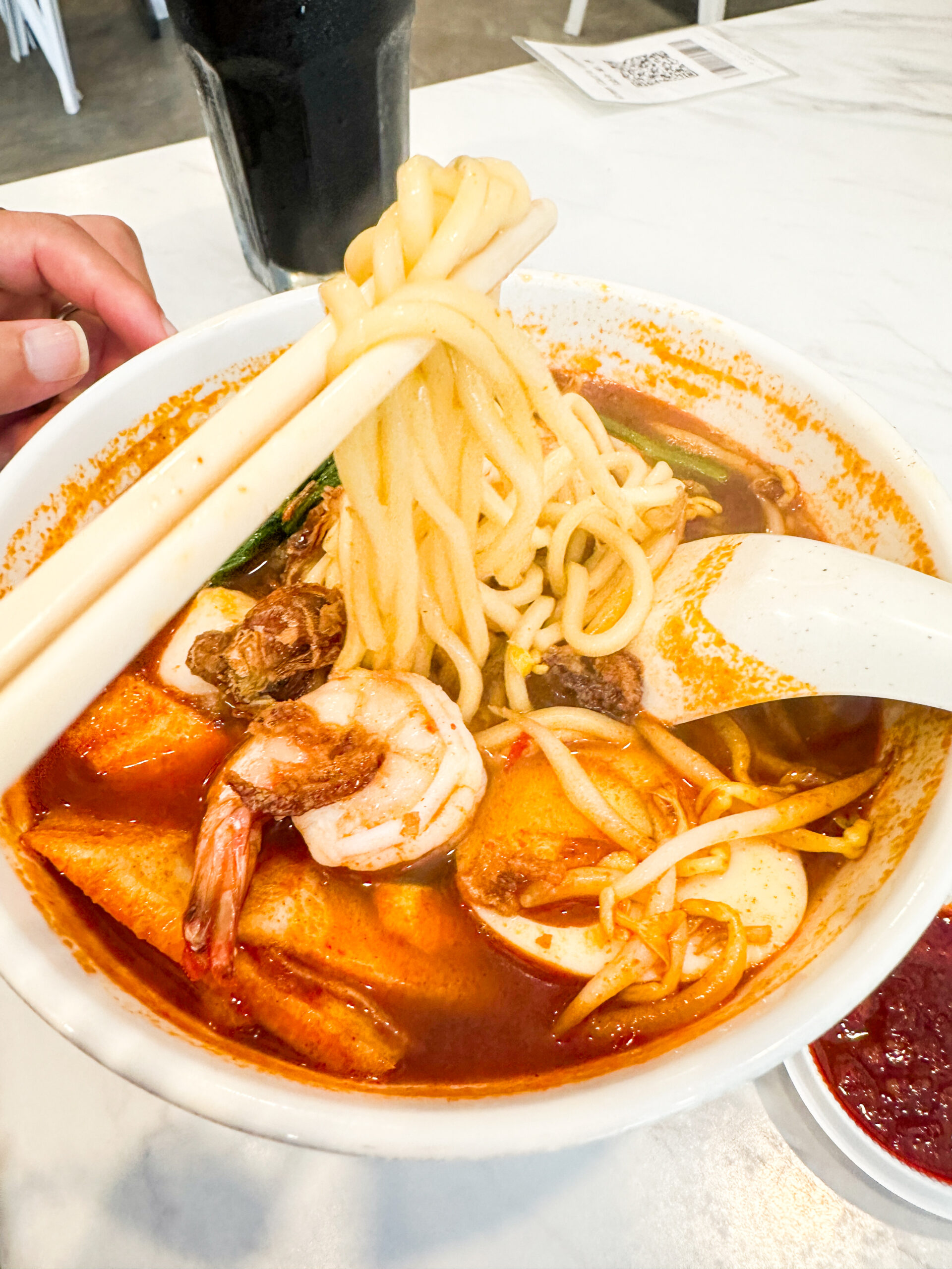 「ペナンの虾面(Prawn Mee)エビ出汁スープ麺」