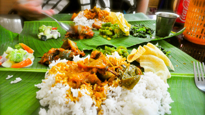 Banana Leaf バナナリーフ』｜バナナの葉っぱをお皿にして食べる食べ