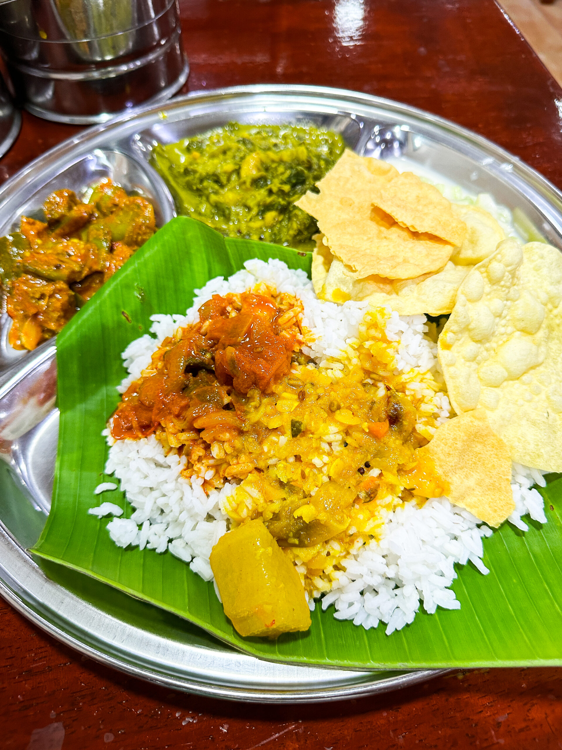 マレーシアのバナナリーフ料理