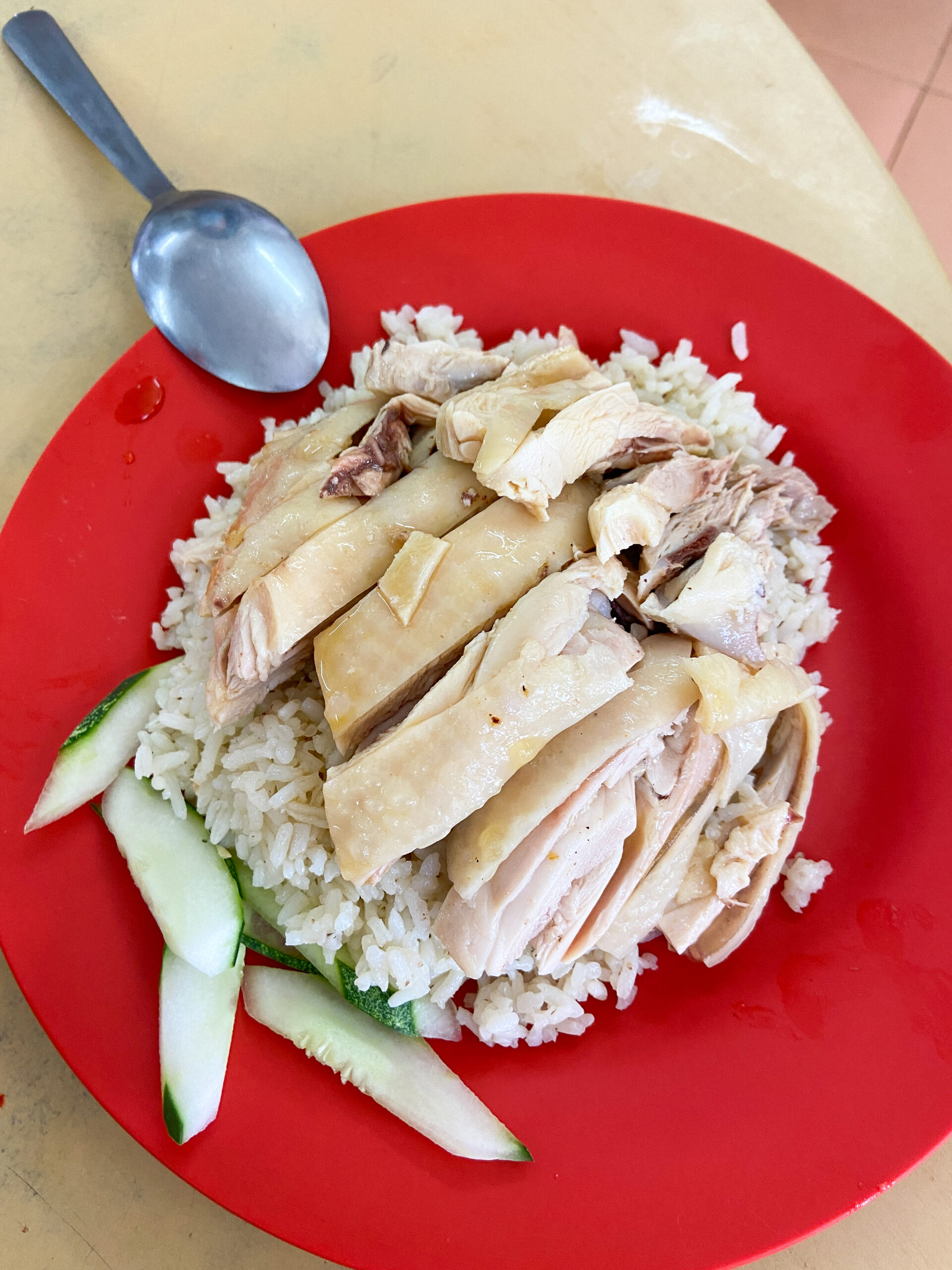 「マレーシア チキンライス 白鸡 プレート」