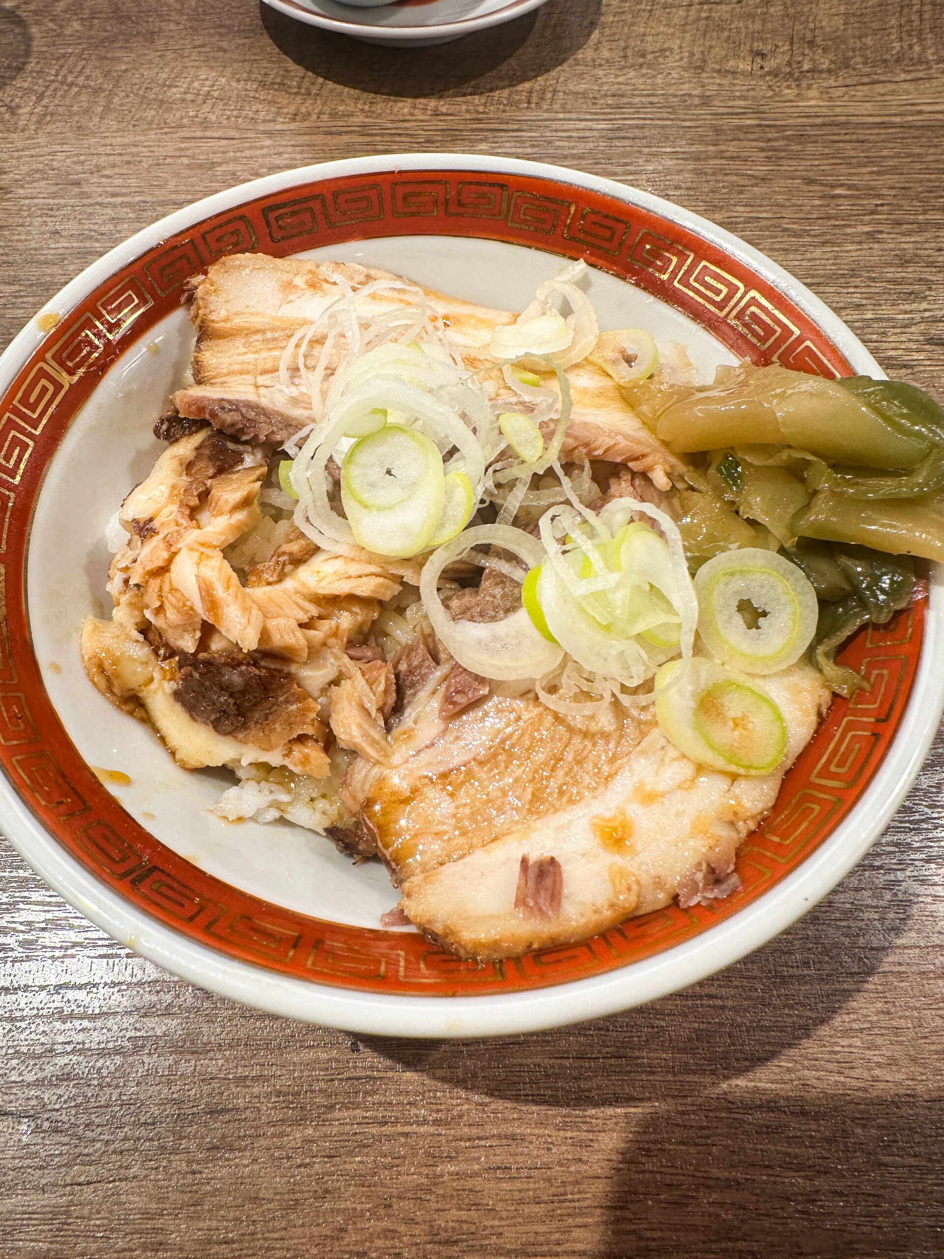 広州市場 ランチ雲呑麺 塩「煮豚飯セット」