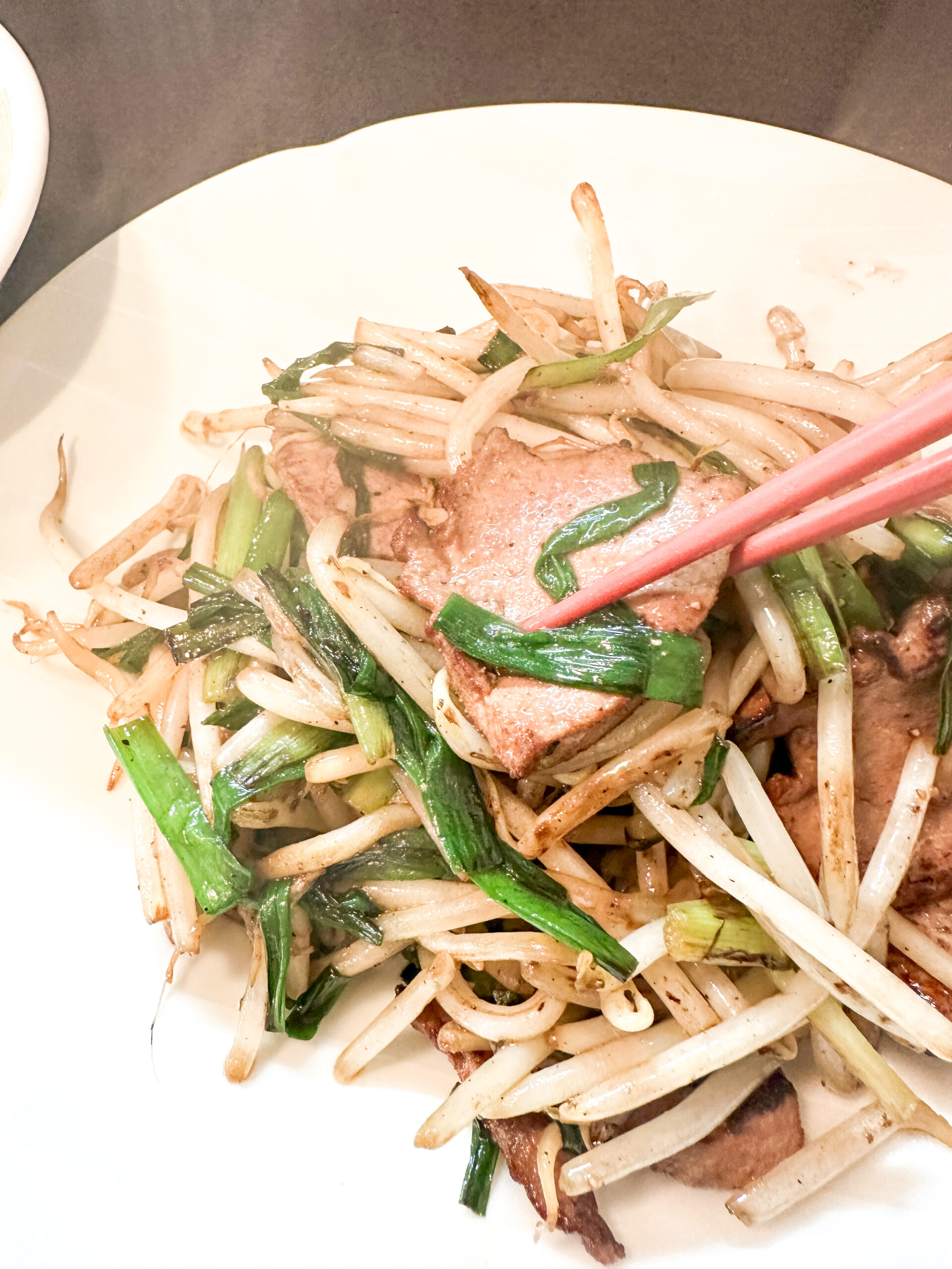 宇佐美の中華料理店 金華のレバニラ炒め