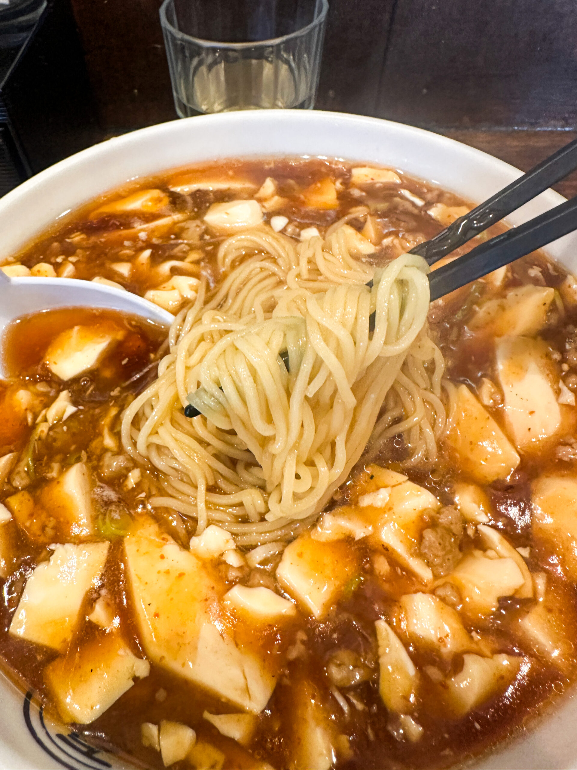 万里食堂の名物マーボー麺（伊東・川奈）
