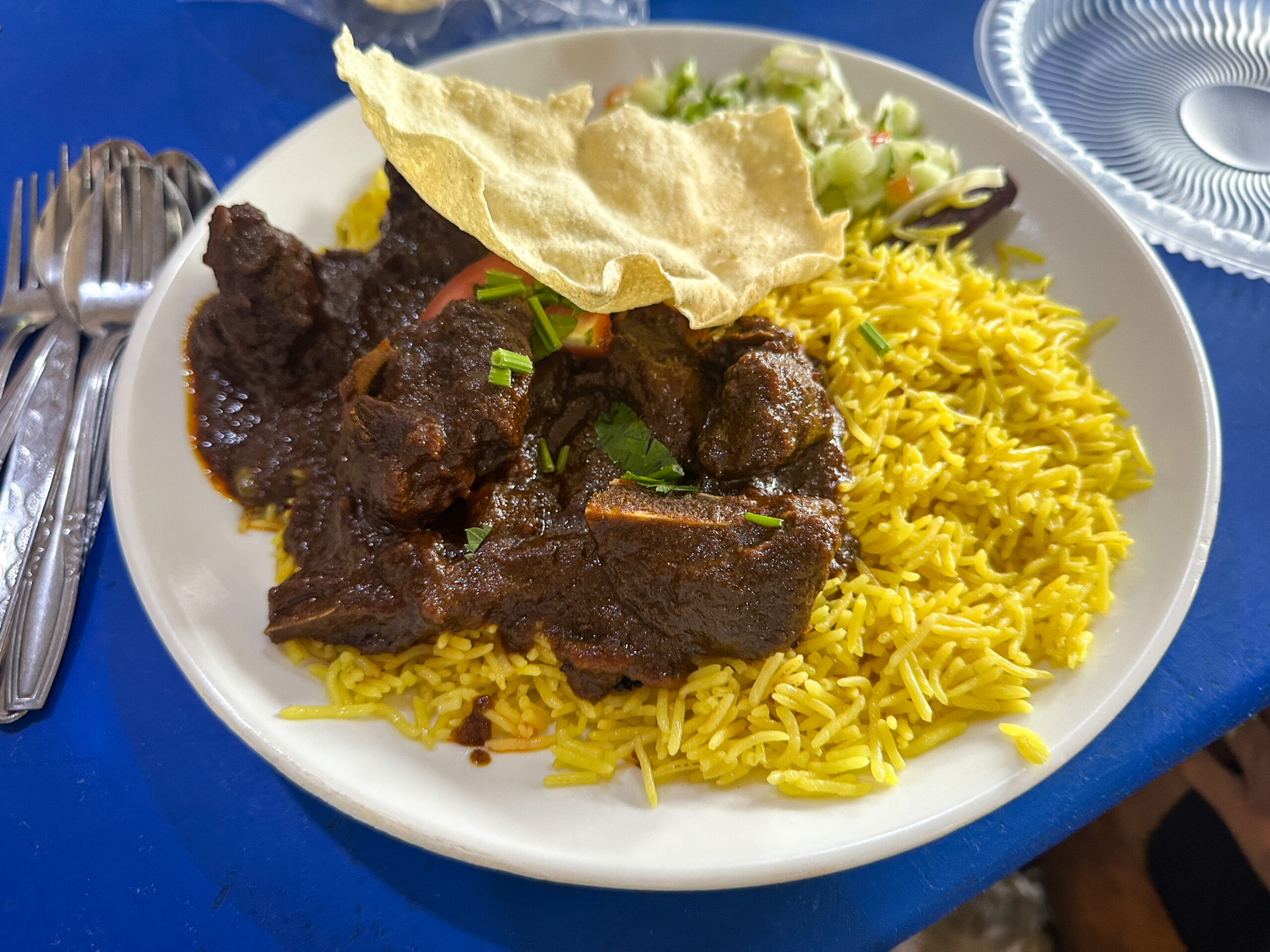 「Restoran Kari Kambing 40 Hari」Nasi ArabとKari Kambing