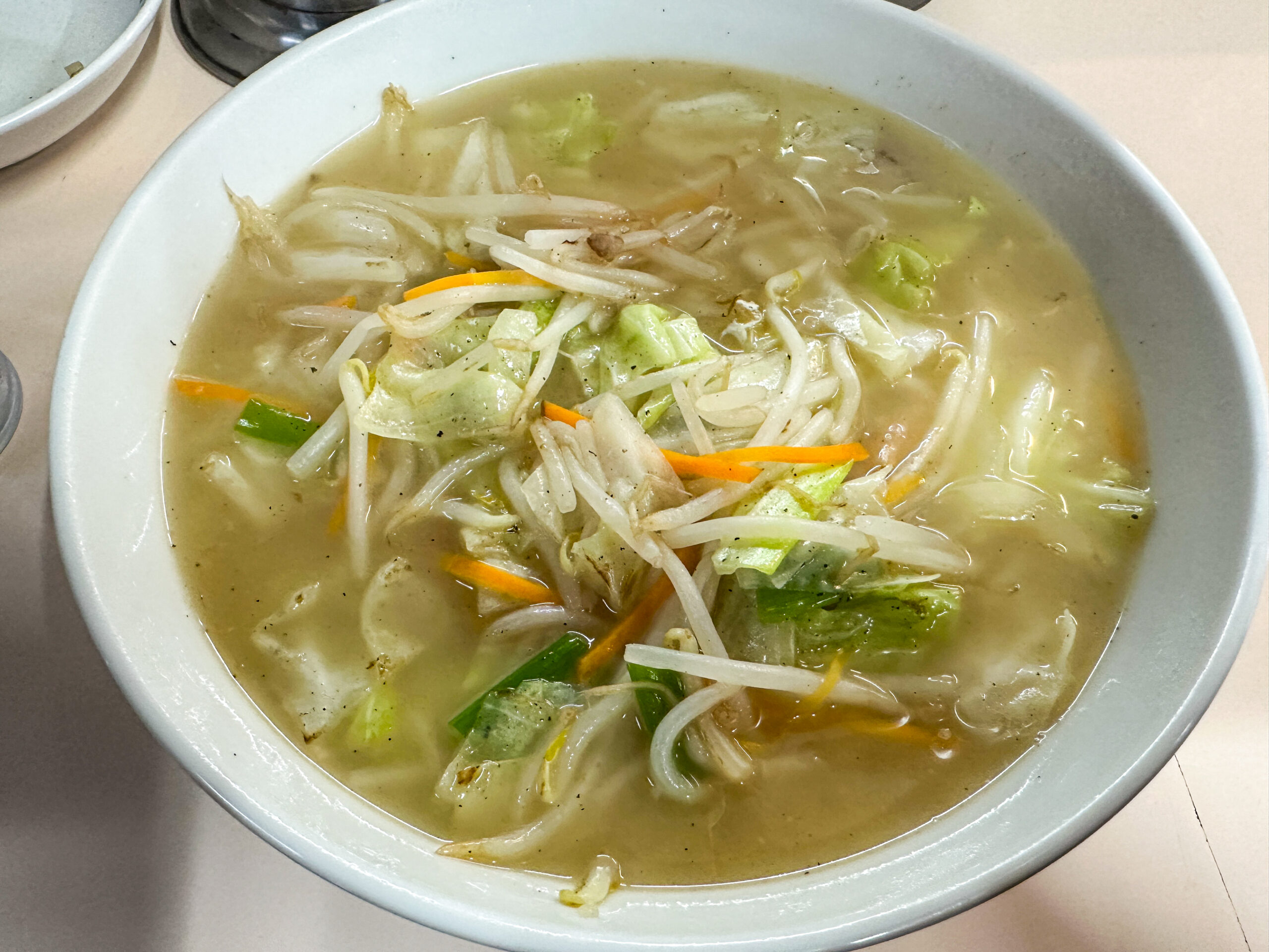 鈴竹食堂で食べたタンメン