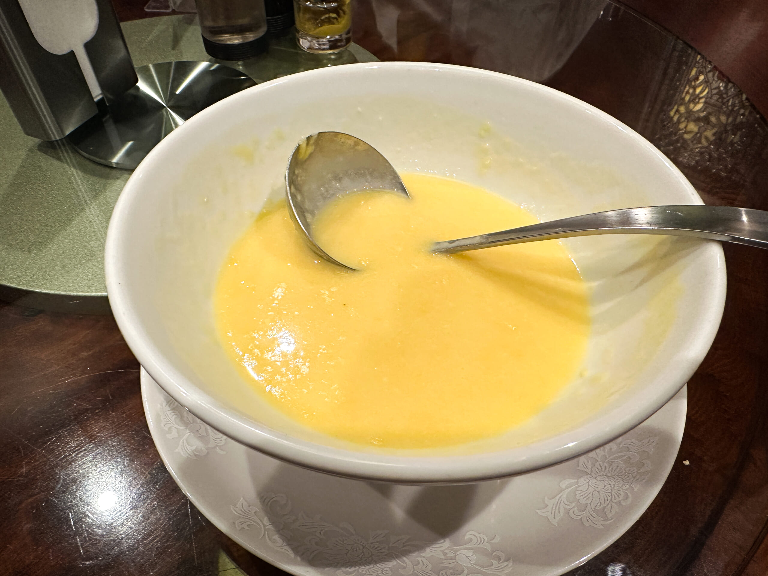 夜の飲み会コースは4,000円ほど
コーンスープ