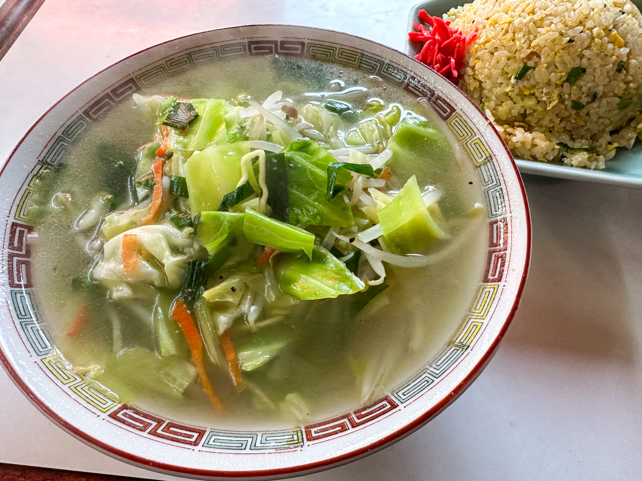 下田 北京亭の野菜たっぷりタンメン